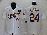 Dodgers 24 Kobe Bryant White 2020 Nike KB Cool Base Jerseys,baseball caps,new era cap wholesale,wholesale hats